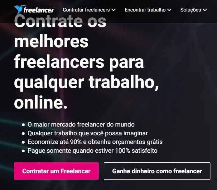 Freelancer.com plataforma para conseguir trabaçho freelancer